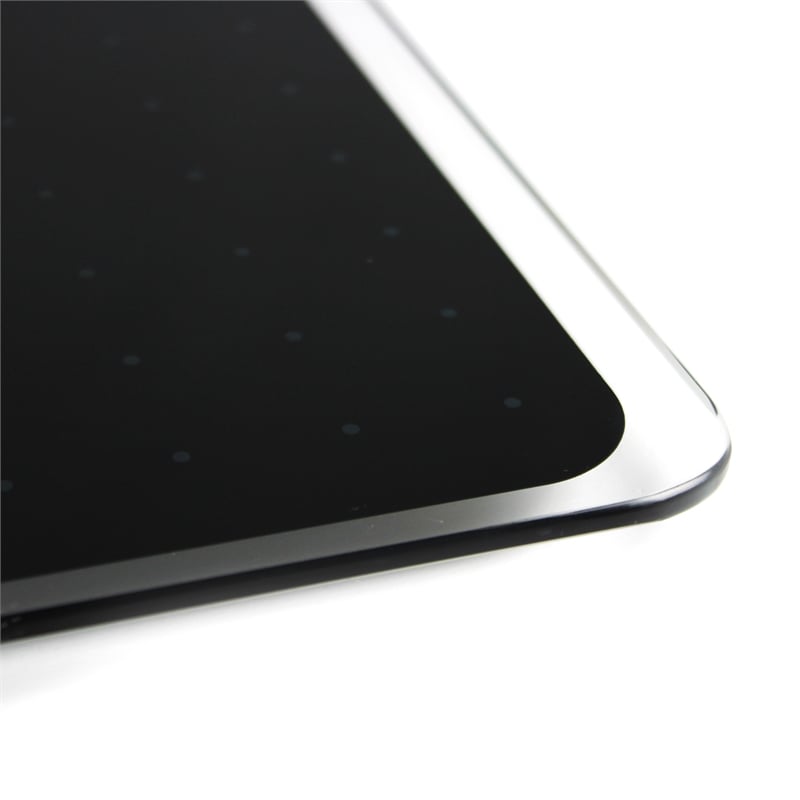 Viztex Glacier Magnetic Glass Dry Erase Board Jet Black 30x40 inch