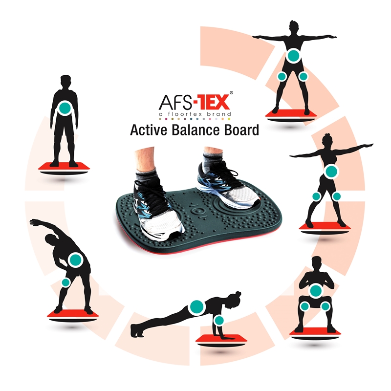 AFS-TEX Active Exercise Wobble Balance Board