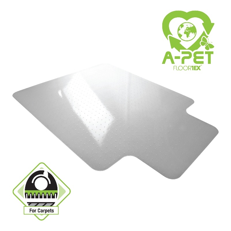 AdvantagematPlus APET Lipped Chair Mat- Low/Standard Pile Carpets- 36