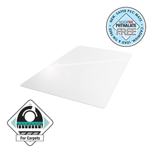 Advantagemat Vinyl  Chair Mat for Carpets up to 1/4  30&quot x 48&quot Shipped Rolled
