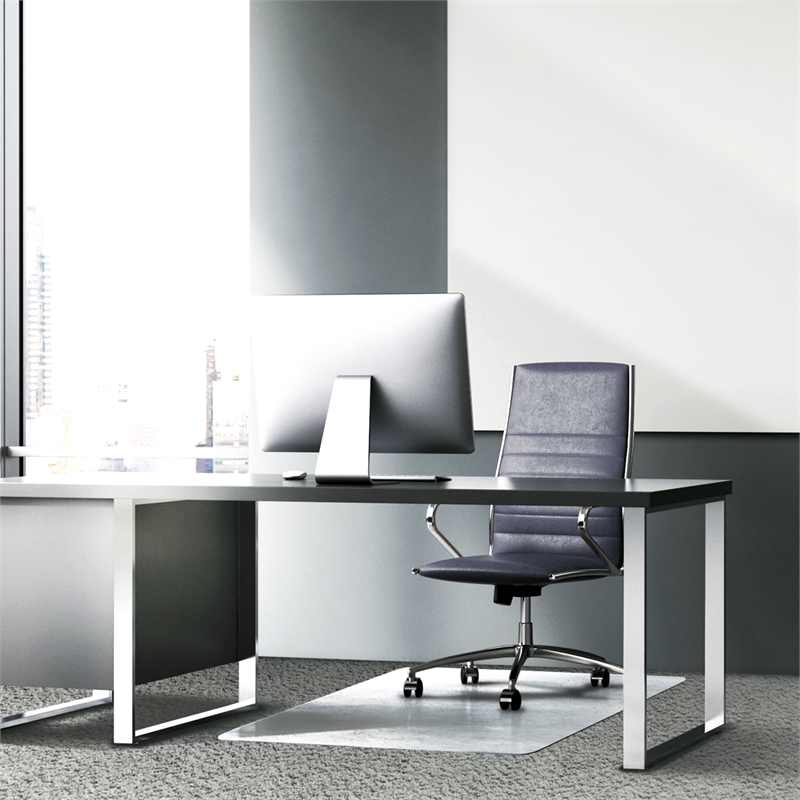 Glaciermat Heavy Duty Glass Chair Mat for Hard Floors & Carpets - 36