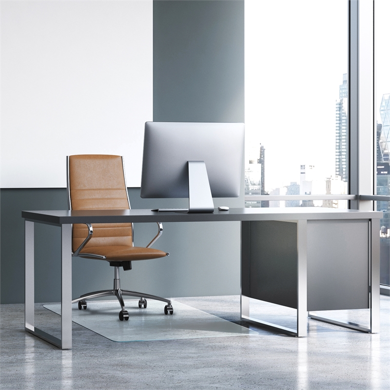 Glaciermat Heavy Duty Glass Chair Mat for Hard Floors & Carpets - 36