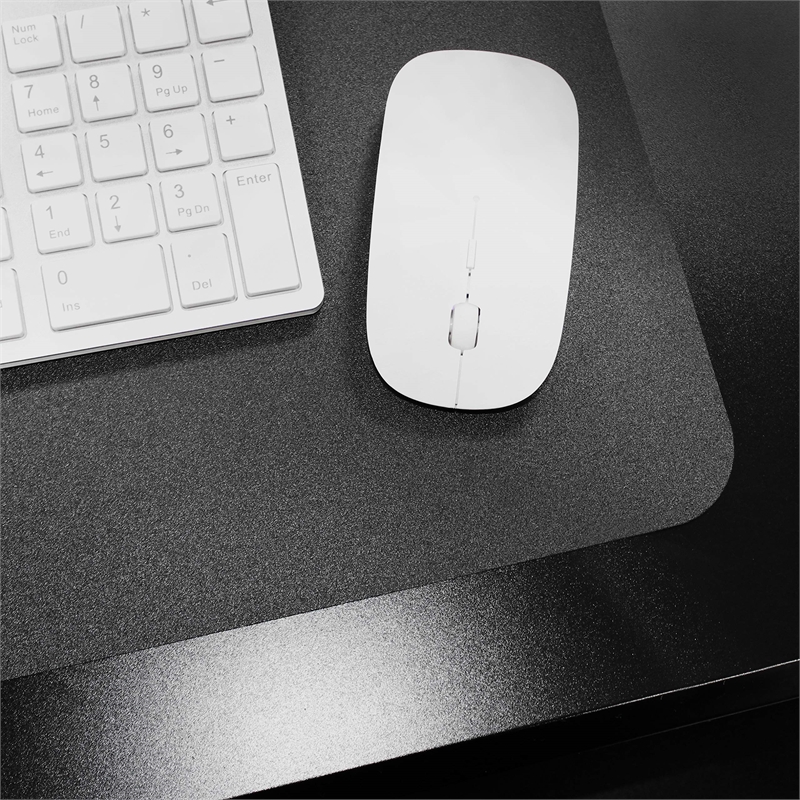 Desktex Black Vinyl Rectangular Desk Pad - 19