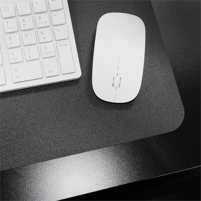 Desktex Black Vinyl Rectangular Desk Pad - 20