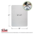 TrYlok Vinyl Rectangular Chair Mat for Low Pile Carpets up to 1/4
