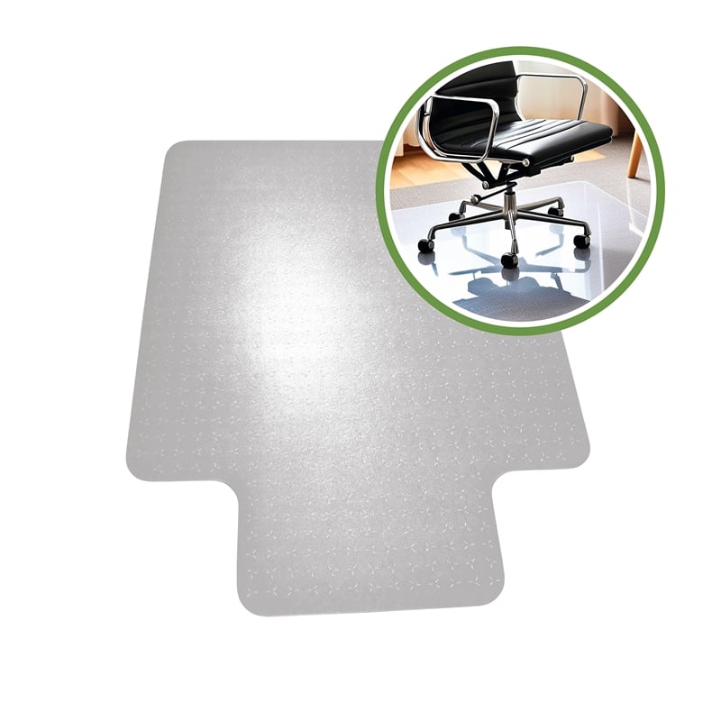 TrYlok Vinyl Lipped Chair Mat for Low Pile Carpets up to 1/4
