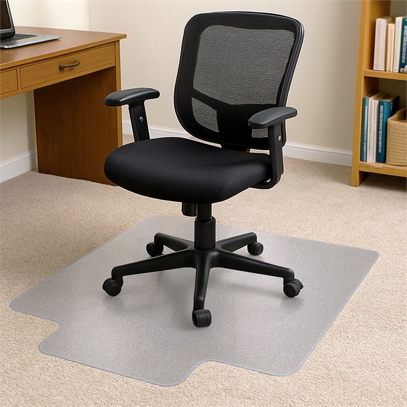 TrYlok Vinyl Lipped Chair Mat for Low Pile Carpets up to 1/4