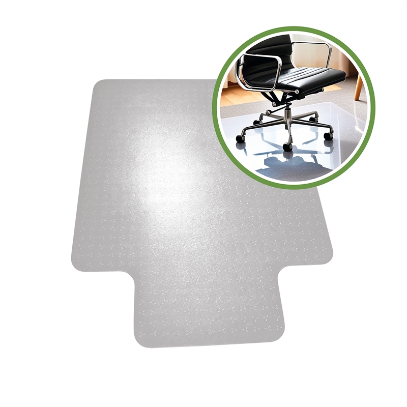 TrYlok Vinyl Lipped Chair Mat for Low Pile Carpets up to 1/4