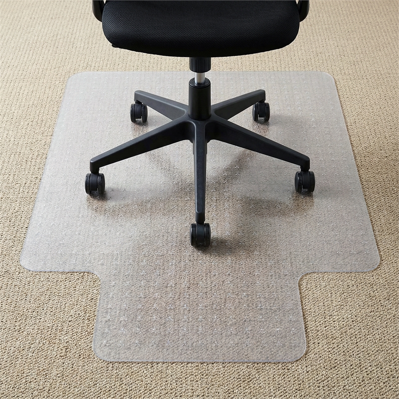 TrYlok Vinyl Lipped Chair Mat for Low Pile Carpets up to 1/4