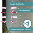 TrYlok Vinyl Rectangular Chair Mat for Low Pile Carpets up to 1/4