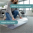 TrYlok Vinyl Rectangular Chair Mat for Low Pile Carpets up to 1/4