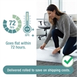 TrYlok Vinyl Rectangular Chair Mat for Low Pile Carpets up to 1/4