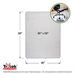 TrYlok Vinyl Rectangular Chair Mat for Low Pile Carpets up to 1/4