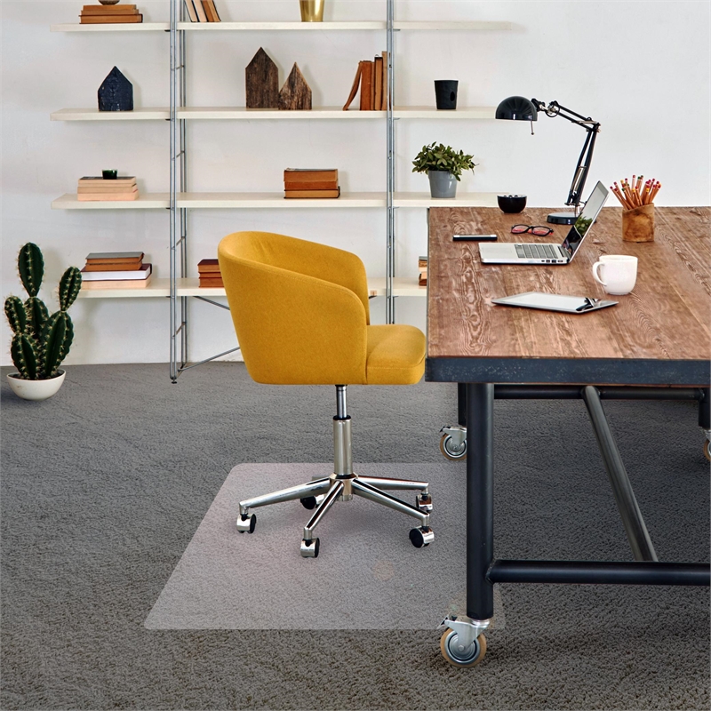 Advantagemat Vinly Rectangular Chair Mat for Carpets up to 3/8
