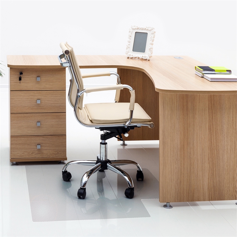 Advantagemat Vinly Lipped Chair Mat for Hard Floor - 45