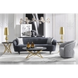 American Eagle Furniture Fabric Loveseat in Dark Blue