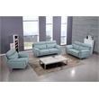 American Eagle Furniture Leather Accent Chair in Light Blue