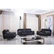 American Eagle Furniture Leather Accent Chair in Black