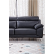 American Eagle Furniture Leather Accent Chair in Black