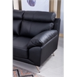 American Eagle Furniture Leather Accent Chair in Black