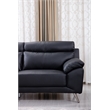 American Eagle Furniture Leather Accent Chair in Black