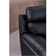 American Eagle Furniture Leather Accent Chair in Black