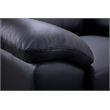 American Eagle Furniture Leather Accent Chair in Black