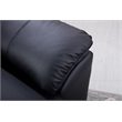 American Eagle Furniture Leather Accent Chair in Black