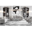 American Eagle Furniture Fabric Sofa in Light Gray
