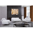 American Eagle Furniture Modern Leather Sofa in White
