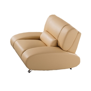 American Eagle Furniture Faux Leather Accent Chair in Yellow
