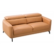 American Eagle Furniture Genuine Leather Loveseat in Yellow
