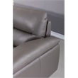 American Eagle Furniture Italian Leather Sectional in Dark Gray