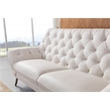American Eagle Furniture Italian Leather Loveseat in White