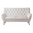 American Eagle Furniture Italian Leather Loveseat in White