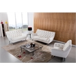 American Eagle Furniture Italian Leather Sofa in White