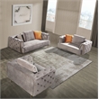 AE-D832 Gray Color  With Soft Velvet Fabric Chair