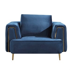 AE-D832 Royal Blue Color with Soft Velvet Fabric Chair