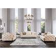 AE-D832 Cream Color with Soft Velvet Fabric Chair