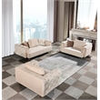 AE-D832 Cream Color with Soft Velvet Fabric Chair