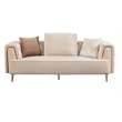 AE-D832 Cream Color with Soft Velvet Fabric Sofa