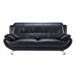 AE208 Black Color With Sofa Faux and Bonded Leather