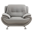 AE208 Gray Color With Chair Faux and Bonded Leather