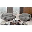 AE208 Gray Color With Love Seat Faux and Bonded Leather