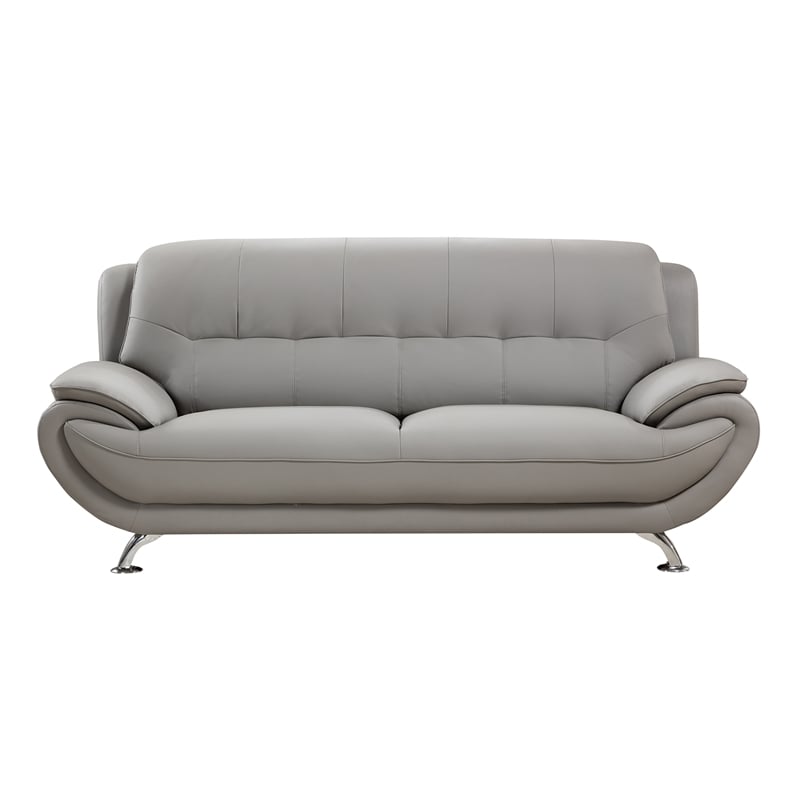 AE208 Gray Color With Sofa Faux and Bonded Leather