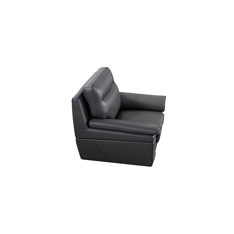 EK092 Gray Color With Italian Leather Chair