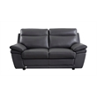 EK092 Gray Color With Italian Leather Loveseat