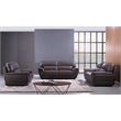 EK099 Dark Tan Color With Italian Leather Loveseat