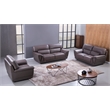 EK099 Dark Tan Color With Italian Leather Loveseat