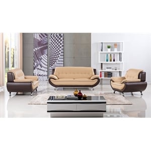 EK9600 Yellow Brown and Brown Color With Genuine Leather Chair